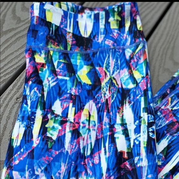 Fabletics Blue Salar Capris - Picture 2 of 5